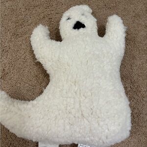 NWT White Plush Ghost Pillow pottery barn Halloween